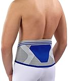 Nutrics | Aktiv Rückenbandage (Lendenwirbelbandage) | Damen und Herren | Unterstützend (XL (111-135cm))