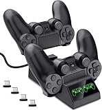 PS4 Controller Ladestation - Dual USB Schnellladestation mit LED-Anzeige