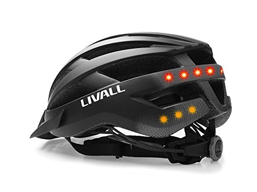 LIVALL MT1 Neo - Smarter Fahrradhelm mit LED-Lichtsystem, SOS-Alarm System, Multimedia Einheit & Freisprecheinrichtung in matt schwarz Größe 58-62 cm L