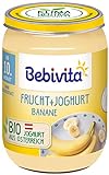 Bebivita Frucht & Joghurt Banane, 6er Pack (6 x 190 g), Mittel