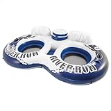 Intex 58837EU - Aufblasbarer Doppel-Schwimmring River Run, Vinyl, Mehrfarbig, 243x157 cm