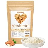 Mandelmehl 900g, gemahlene Mandeln, naturbelassen, blanchiert vegan, low carb, almond flour, zum Kochen und Backen, sorgfältig in Deutschland abgefüllt
