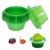 SDLDEER schneckenkragen, Schneckenschutz, Schneckenschutzringe, schneckenzaun, schneckenkragen aus Plastik, Schneckenabwehr schützt Salat/Pflanzglocke (10 Pcs)