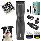 Agrarzone Edition Wahl Moser Max Go Hundeschermaschine mit Aufsteckkamm-Set - Kraftvolle Akku Schermaschine Hund & Katze - 180min Akkulaufzeit - Langhaar Hundehaarschneidemaschine MaxGo