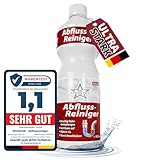 Ricostar Abflussreiniger 1000ml – Extra starker Rohrreiniger gegen Verstopfungen, Haare & Gerüche – Rohrfrei für Küche, Bad, Dusche & Waschbecken – Made in Germany