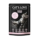 Cat'S Love Nassfutter für Katzen | verschiedene Beutel | 12 x 85 g | (Hühnchen Kitten)