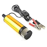 12V 24V DC 38/51mm DC ELEKTRISCHE Tauchpumpe zum Pumpen Dieselölwasser, Kraftstoffübertragungspumpe, Ölsaugpumpe(12V 51mm)