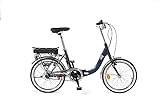 i-Bike Unisex – Erwachsene Fold Green Elektrofahrrad, klappbar, Blau, Einheitsgröße