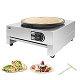 Crepes Maker Crepe Maker Pancake Maker Pfannkuchen Antihaftbeschichtete KochfläChe Einstellbarer Temperaturregler Teigstreuer Spatel 3000w ø 40 Cm Eignet Zubereitung Pfannkuchen Eierpfannkuchen