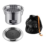 304Stainless Steel Outdoor Cooking Stove Multifunctional Cookware Portable Lagerfeuer Grills Burning Stove For Outdoor