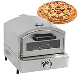 Beachtiful Gas-Pizzaofen, Arbeitsplatte, Edelstahl-Pizzamaker mit Pizzastein, Tragbarer Pizzaofen für Partys, Kochen im Freien, Gewerblich/zu Hause