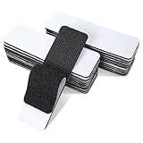 20 Stück Klettband Selbstklebend Extra Stark 3CM × 10CM, Doppelseitig Klettband mit Klettverschluss, für Stoff, Befestigung, Organisation und Aufbewahrung, Schwarz