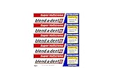 5 x 47g blend-a-dent Original Super Haftcreme - Extra Stark - Complete