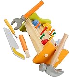 BESTonZON 1 Satz Pädagogisches Holzspielzeug für Kleinkinder mit Hämmerchen und Klopfbank Fördert Kognitive und Motorische Fähigkeiten für Jungen und Mädchen