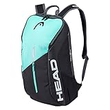 HEAD Tour Team Backpack Tennistasche, schwarz Mint, Einheitsgröße