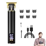 Elektrische Haarschneidemaschine – Kabelloser Haarschneidemaschine | Haarschneide-Set für zu Hause Haarschnitt mit LED-Anzeige | Professionelles Haircut-Set ha