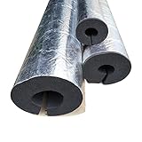 DSJGVN Frostschutzisolierrohr Für Den Außenbereich, Rohrisolierung, Selbstklebendes Schaumisolierrohr, Wasserdichte Rohrisolierung, 950 Mm Länge / 30 Mm Wandstärke (Size : 32mm)