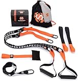 Septagon Sports® Premium Sling Trainer Set V.2024 Suspension Trainer mit Handtuch, Rucksackbeutel und Trainingsbuch - Schlingentrainer für Functional Training mit Türanker + Qualitätszertifikat