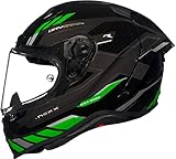 Nexx X.R3R Precision Helm (Black/Green,M (57/58))