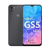 Gigaset GS5 LITE - Smartphone, Made in Germany, 48MP Dual Kamera, 4500mAh Wechsel-Akku bis zu 350 Std Standby, schnelles Laden, Octa-Core Prozessor 4GB RAM + 64GB Android 13 fähig, Dark Titanium Grey