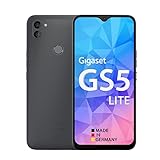 Gigaset GS5 LITE - Smartphone, Made in Germany, 48MP Dual Kamera, 4500mAh Wechsel-Akku bis zu 350 Std Standby, schnelles Laden, Octa-Core Prozessor 4GB RAM + 64GB Android 13 fähig, Dark Titanium Grey