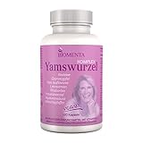BIOMENTA Yamswurzel Komplex – 120 Wild Yam Kapseln hochdosiert mit Rotklee, Granatapfel, Soja Isoflavonen, Leinsamen, Rhabarber, Mönchspfeffer, Hyaluron uvm - vegan - Premiumqualität