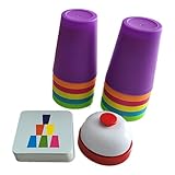 Generisch Stapelbecher Spielzeug, Stapelsteine Becher Spielzeug für Kinder Erwachsene, Doppelt Stapelbecher Reaktionsspiel Spielzeugs, Lustiges Stapelturm Becher Baby Spielzeugs, für Jungens Mädchen