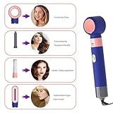 UUE 5 in 1 Hairstyler, 600W Air Styler, Professioneller Haarstyler Föhn, Haartrockner Lockenstab Glättbürste, Geben Sie dem Haar Volumen, Glätten, Locken und Föhnen Sie Trockenes Haar