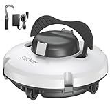 Redkey S100 Poolroboter Akku, Akkulaufzeit 130 Minuten,Max Steigung 18°,Selbstparkend, Automatische Poolreiniger Kabelloser, Poolreinigungsroboter,Geeignet für Flache Pools bis zu 100 m²