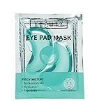 YEAUTY Veggy Mixture Eye Pad Mask, die superweichen Augenpads mit dem feuchtigkeitsspendenden Pflegeserum aus Gurke, Hyaluron und Tigergras entwässert und glättet die Haut,1x 2 Stück