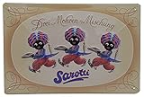 SAROTTI Schokolade, Retro Werbung, hochwertig geprägtes Küchenschild, Blechschild, Türschild, Wandschild, Dekoration 30 x 20 cm