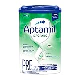 Aptamil Organic PRE – Bio Anfangsmilch von Geburt an, Mit DHA, Nur Laktose, Ohne Palmöl, Babynahrung, Milchpulver, 1x 800 g