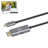 Typ C Displayport 8k | USB Typ C Adapter Kabel | [8K @ 60Hz, 4K @ 144Hz], Typ C DP 1.4, HD-Video-Adapterkabel für Pro M1 M2, Studio, XPS