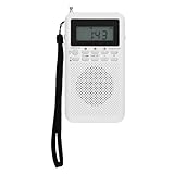 Jectse Multiband Micro Radio Tragbarer Handheld mit Magnetischen Stereolautsprechern, Lange Teleskopische Antennen für den Notfall in Innenräumen, Batterieantrieb, Batterieantrieb