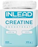 INLEAD - Creatine Monohydrate Caps | Reines Kreatin für Muskelaufbau und Kraftsteigerung (300 Kapseln)