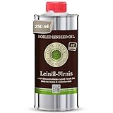 OLI-NATURA Leinöl-Firnis, biologischer Holzschutz, lebensmittelecht-zertifiziert, 0.25L, farblos - natur