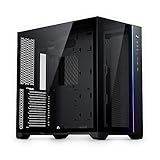 Magniumgear Neo Qube 2, Dual Chamber ATX Mid-Tower,Digital-RGB Lighting, Tempered Glass Panels, Black