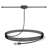 Bingfu Auto Radio Antenne FM UKW Autoantenne Patch DIN Stecker Windschutzscheiben Paste Antenne mit 3M Verlängerungskabel für Fahrzeug Auto LKW SUV Radio Stereo Head Unit Empfänger Tuner