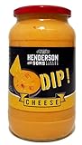 HENDERSON & SONS Cheese Dip 1kg Käse-Sauce für Nachos mit JALAPEÑO Großpackung 1000g