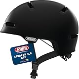 ABUS Stadthelm Scraper 3.0 ACE - Robuster Fahrradhelm für den Stadtverkehr - für Damen und Herren - Schwarz Matt, Größe L
