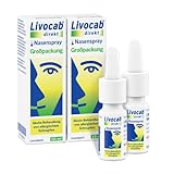 Livocab® direkt Nasenspray (2x10 ml) | Akuthilfe bei Allergie | Schnelle Hilfe bei allergischem Schnupfen | Wirkungsvoll ab der 1. Anwendung