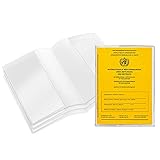 Impfpass Hülle neuer Impfpass 93 x 130 mm [3 Stück] Schutzhüllen für Impfausweis transparent