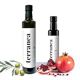 terranea Set Griechenland - 500 ml Olivenöl 100% Manaki + 250 ml Granatapfelessig - traditionell von Hand hergestellt, aus ökologischer Landwirtschaft