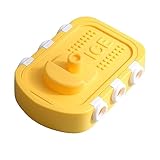 PVGYUJFD Eiscremeform, Maker-Form mit Holzstab, wiederverwendbar, gefrorenes EIS, arbeitssparende Lebensmittel-Gefriertabletts for selbstgemachtes EIS am Stiel(Yellow)