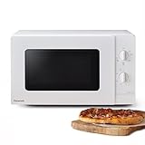 Panasonic NN-GM21QWEPG 20L Kompakt-Mikrowelle mit Grill, 800 W, Kombi-Garen, 5 Leistungsstufen, Auftaufunktion, Drehregler, Glasdrehteller, Weiß