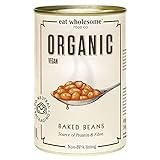 Eat Wholesome Gebackene Bio-Bohnen, 400 g (12er-Pack), Organic baked beans