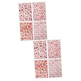 Gadpiparty 2 Sätze Tontransfers Ton-transferpapiere -transferpapier Ton-Transfer-Aufkleber Löslich Klebrig - Tonabziehbilder Übertragen DIY-ton-abziehbilder 4 Blätter * 2