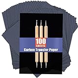 psler Carbon Paper Sheets Transfer Papier Kohlepapier zum Nachzeichnen von Graphit-Transferpapieren 100 St¨¹ck, schwarzes Graphitpapier A4, 21 x 30 cm