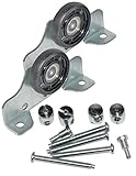 HKB ® 2 Laufteile für obenlaufende Schiebetürsysteme Metall verzinkt, Kunststoff, ø = 35mm, Tragkraft 50kg, inklusive Schrauben, Hersteller HKB®, 2 x Artikel-Nr. 50197