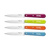 Opinel Küchenmesser Set mit 4 Diverse Farben Messer, Edelstahl, mehrfarbig, One size, 4-Einheiten